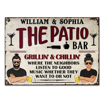 Where The Neighbor Listen Custom Metal Sign - Couples Gift - Thegiftio UK