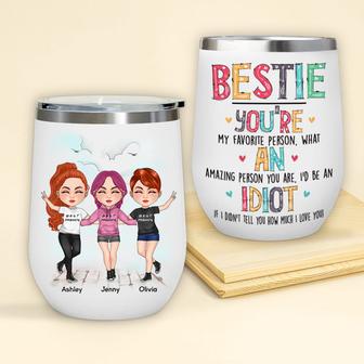 Bestie Wine Tumbler Personalized Custom Gift - Funny Gift - Thegiftio UK