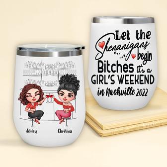 Bestie Wine Tumbler Custom - Gift for Best Friends - Thegiftio UK
