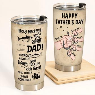 Holy Mackerel You're One Great Dad Custom Tumbler - Gift - Thegiftio UK