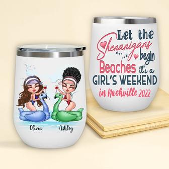 Bestie Wine Tumbler Custom - Gift for Best Friends - Thegiftio UK