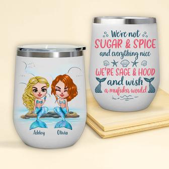 Mermaid Custom Wine Tumbler - Gift for Wine Lovers - Thegiftio UK