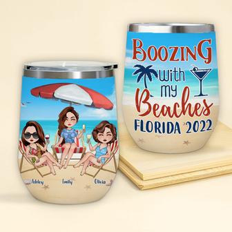 Bestie Wine Tumbler Custom - Gift for Best Friends - Thegiftio UK
