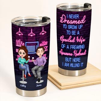 Spoiled Wife Personalized Tumbler - Unique Gift for Wife - Thegiftio UK
