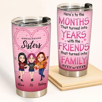 Bestie Here's To The Friends Custom Tumbler - Besties Gift - Thegiftio UK
