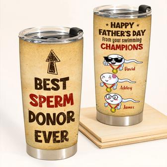 Best Sperm Donor Ever Custom Tumbler - Gift for Dad - Thegiftio UK