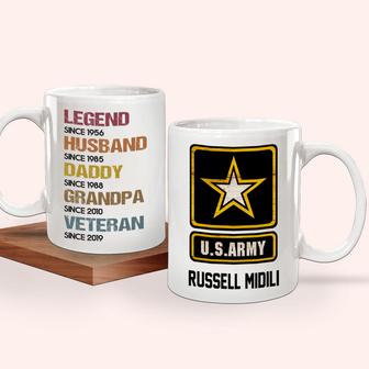 Veteran Custom Mug - Gift for Husband Daddy Grandpa - Thegiftio UK