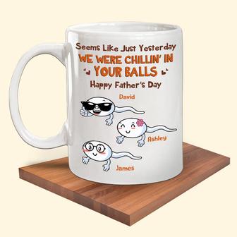 Yesterday We We're Chillin Custom Mug - Father's Day Gift - Thegiftio UK