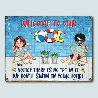 Pool Personalized Metal Sign - Gift for Pool Owners - Thegiftio UK
