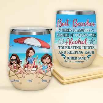 Bestie Wine Tumbler Custom - Gift for Best Friends - Thegiftio UK