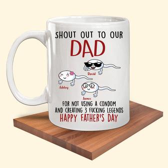 Shout Out To My Dad Personalized Mug - Gift for Dad - Thegiftio UK