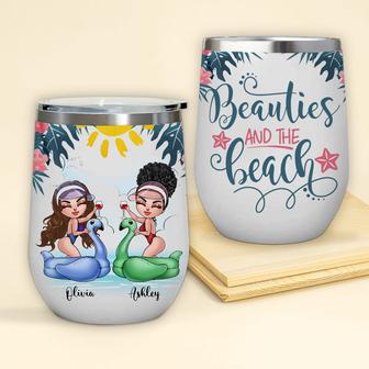 Bestie Wine Tumbler Custom - Gift for Best Friends - Thegiftio UK