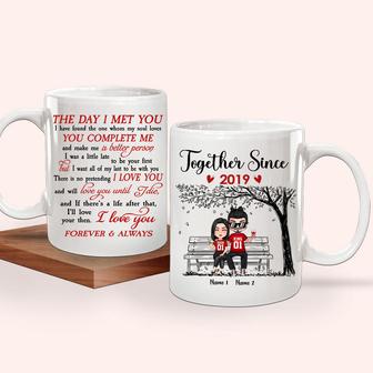 Together Since I Met You Custom Mug - Gift for Couples - Thegiftio UK