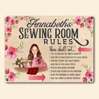Sewing Room Custom Metal Sign - Gift for Sewing Enthusiasts - Thegiftio UK