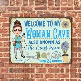 Craft Room Personalized Metal Sign - Gift for Crafters - Thegiftio UK