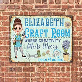 Craft Room Custom Metal Sign - Gift for Creative Crafters - Thegiftio UK