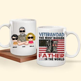 Most Badass Father In The World Custom Mug - Gift for Dad - Thegiftio UK