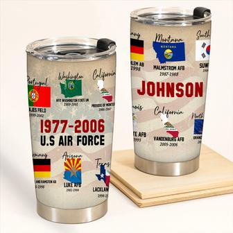 Home Is Where The Military Send Us Custom Tumbler - Thegiftio UK