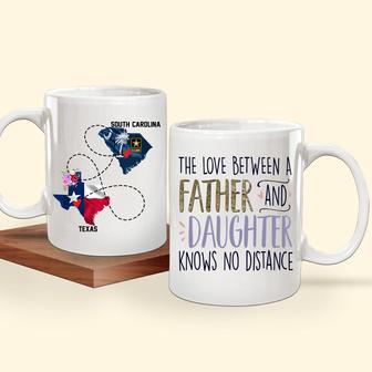 The Love Between A Father And Daughter Personalized Mug - Thegiftio UK
