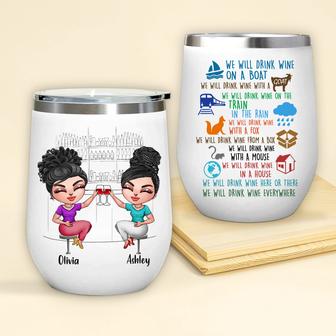 Bestie Wine Tumbler Custom Gift - Gift for Best Friends - Thegiftio UK