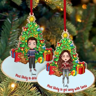 Christmas Custom Wooden Ornament - Gift for Best Friends - Thegiftio UK