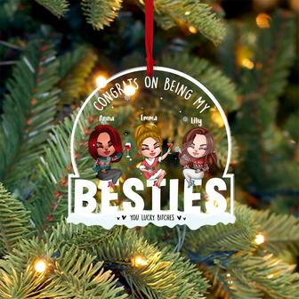 Congrats On Being My Bestie Custom Ornament - Thegiftio UK
