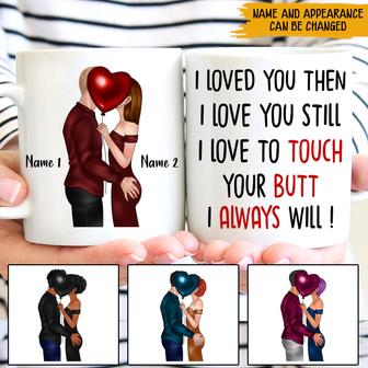 I Love To Touch Yours Butt Custom Mug - Gift for Couple - Thegiftio UK