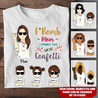 F Bomb Mom Custom T-Shirt - Gift for Mom - Thegiftio UK