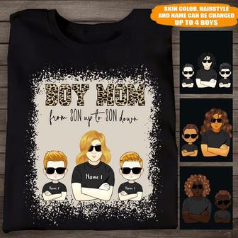 Mom Of Boys Custom T-Shirt - Perfect Gift for Moms - Thegiftio UK