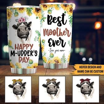 Happy Mudder's Day Funny Heifer Cow Custom Tumbler - Gift - Thegiftio UK