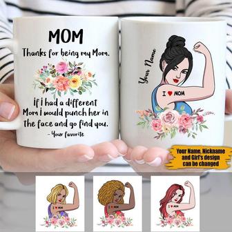 If I Had A Different Mom I Would Punch Custom Mug - Gift - Thegiftio UK