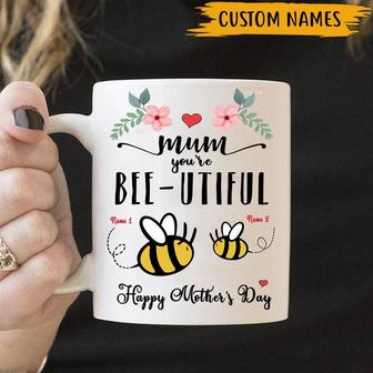 Mom You're Bee-utiful Custom Mug - Mother's Day Gift - Thegiftio UK