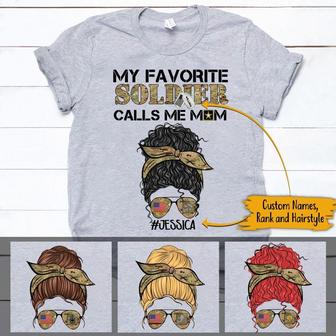My Favorite Soldier Custom T Shirt - Mother's Day Gift - Thegiftio UK