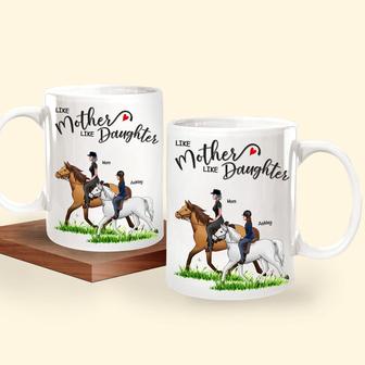 Horse Riding Custom Mug - Gift for Mother and Daughter - Thegiftio UK