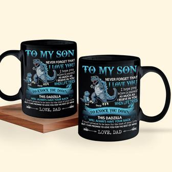 Dadzilla Custom Mug - Gift for Son Who Loves Coffee - Thegiftio UK