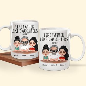 Like Father Like Daughters Custom Mug - Gift for Father - Thegiftio UK