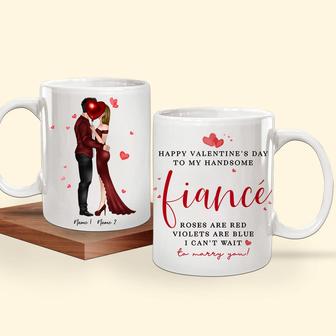Fiance Can't Wait To Marry You Custom Mug - Valentine's Gift - Thegiftio UK