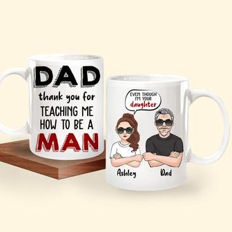 Thank You For Teaching Me Personalized Dad Mug - Thegiftio UK