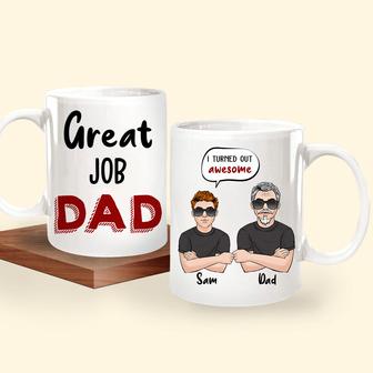 Dad Custom Mug I Turned Out Awesome - Gift for Dad - Thegiftio UK