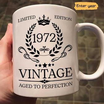 Aged To Perfection Personalized Mug - Birthday Gift for Him - Thegiftio UK