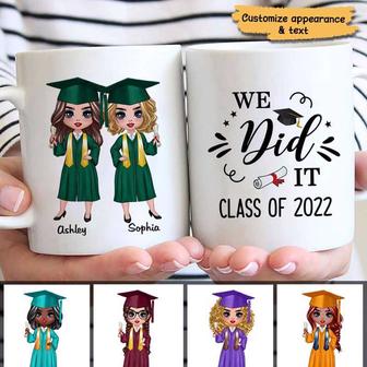 Did It Senior Doll Graduation Custom Mug - Gift for Friends - Thegiftio UK