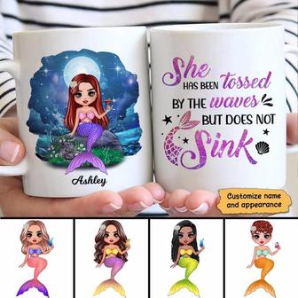 Mermaid Doll She Does Not Sink Custom Mug - Gift for Mom - Thegiftio UK
