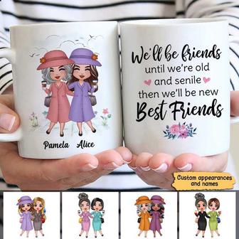 Old Doll Besties Friends Until We‘re Old Personalized Mug - Thegiftio UK