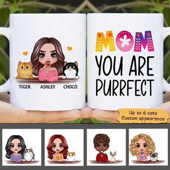Purrfect Cat Mom Personalized Mug - Mother's Day Gift - Thegiftio UK