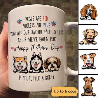 Roses Are Red Violets Are Blue Custom Mug - Gift for Dog Mom - Thegiftio UK