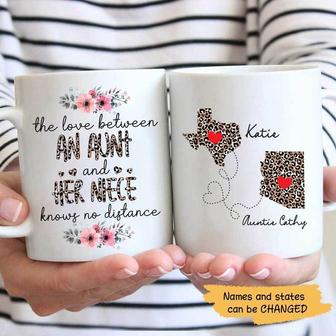 Aunt Niece Long Distance Personalized Mug - Gift for Aunt - Thegiftio UK