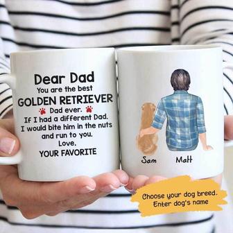 Best Dog Dad Personalized Coffee Mug - Gift for Dog Dads - Thegiftio UK