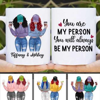 Besties Modern Girls Front View Custom Mug - Thegiftio UK