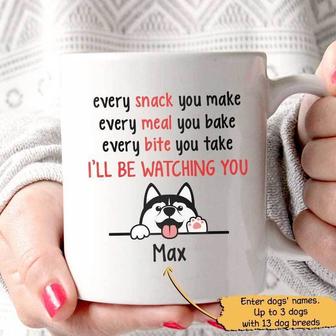 Cute Dog Will Be Watching You Custom Mug - Dog Lovers Gift - Thegiftio UK