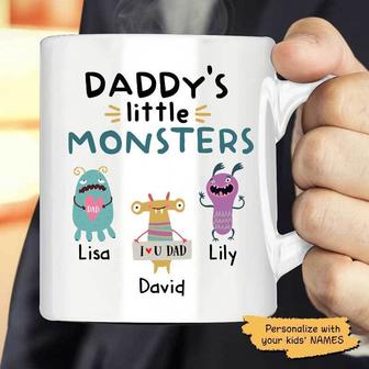 Daddy's Little Monsters Personalized Mug - Gift for Dad - Thegiftio UK